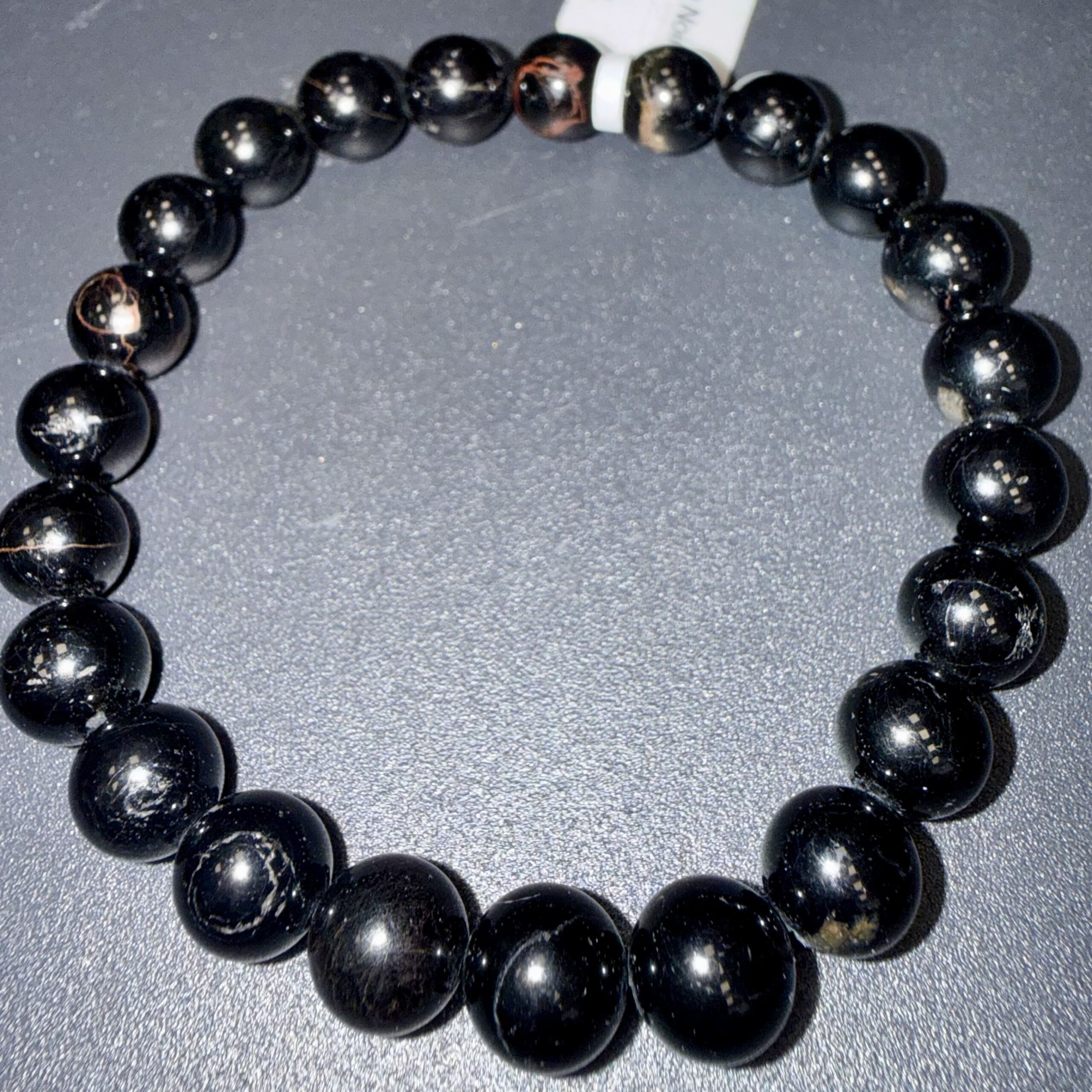 BRACELET TOURMALINE NOIRE 8MM – Image 2