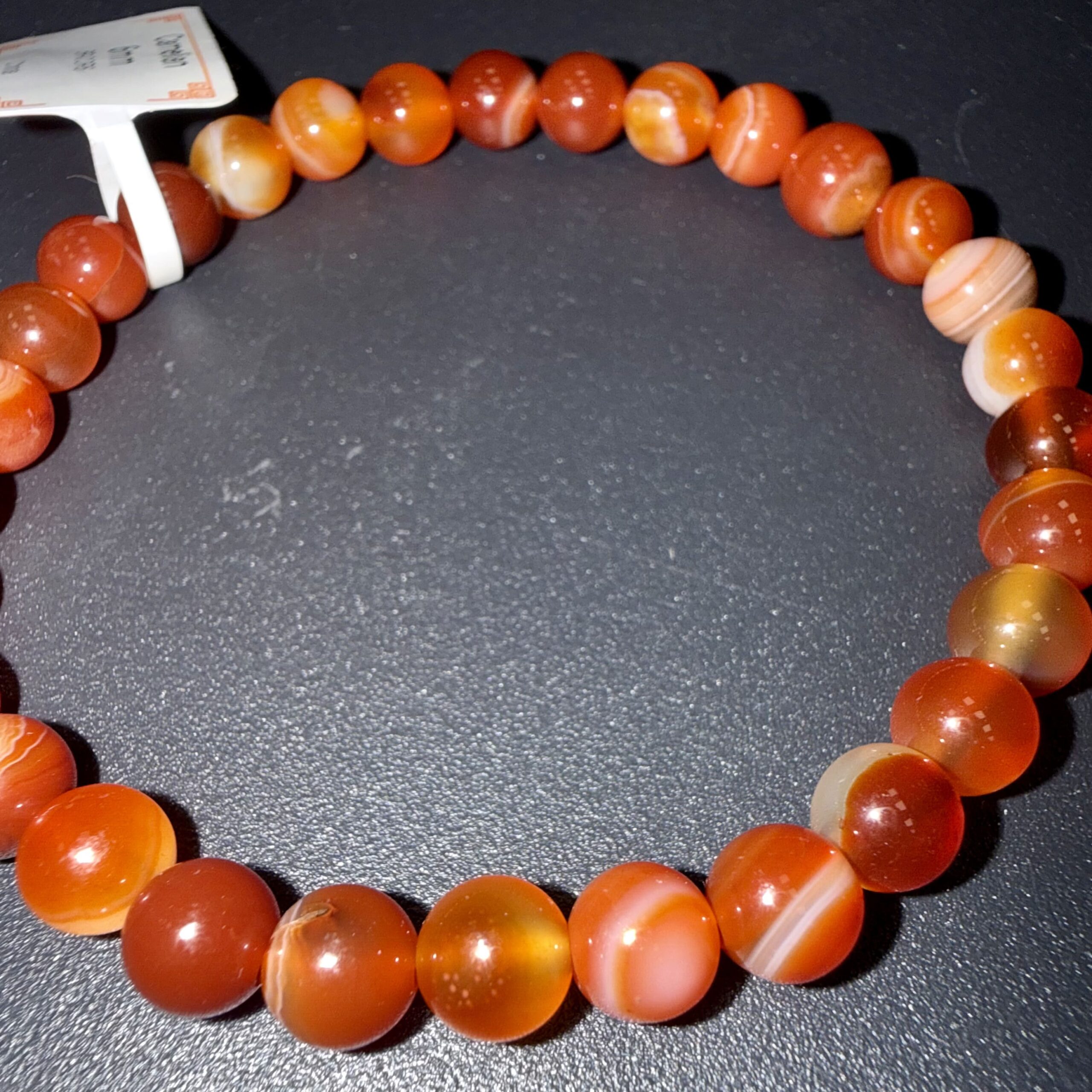 BRACELET CORNALINE 6MM