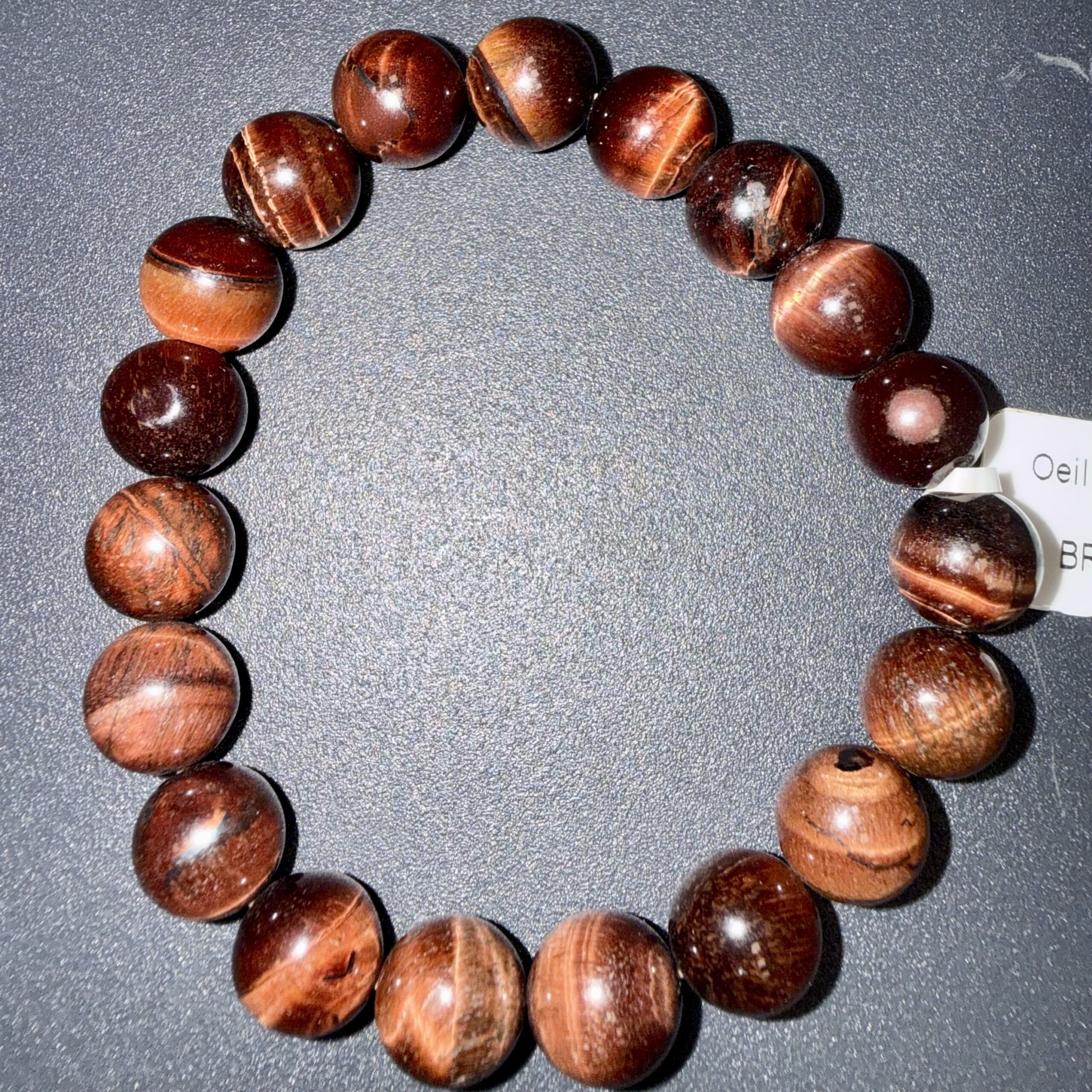 BRACELET OEIL DE TAUREAU 10MM – Image 3