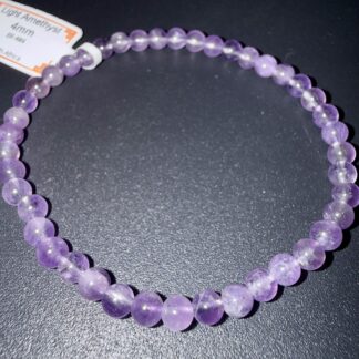BRACELET AMETHYSTE CLAIRE 4MM