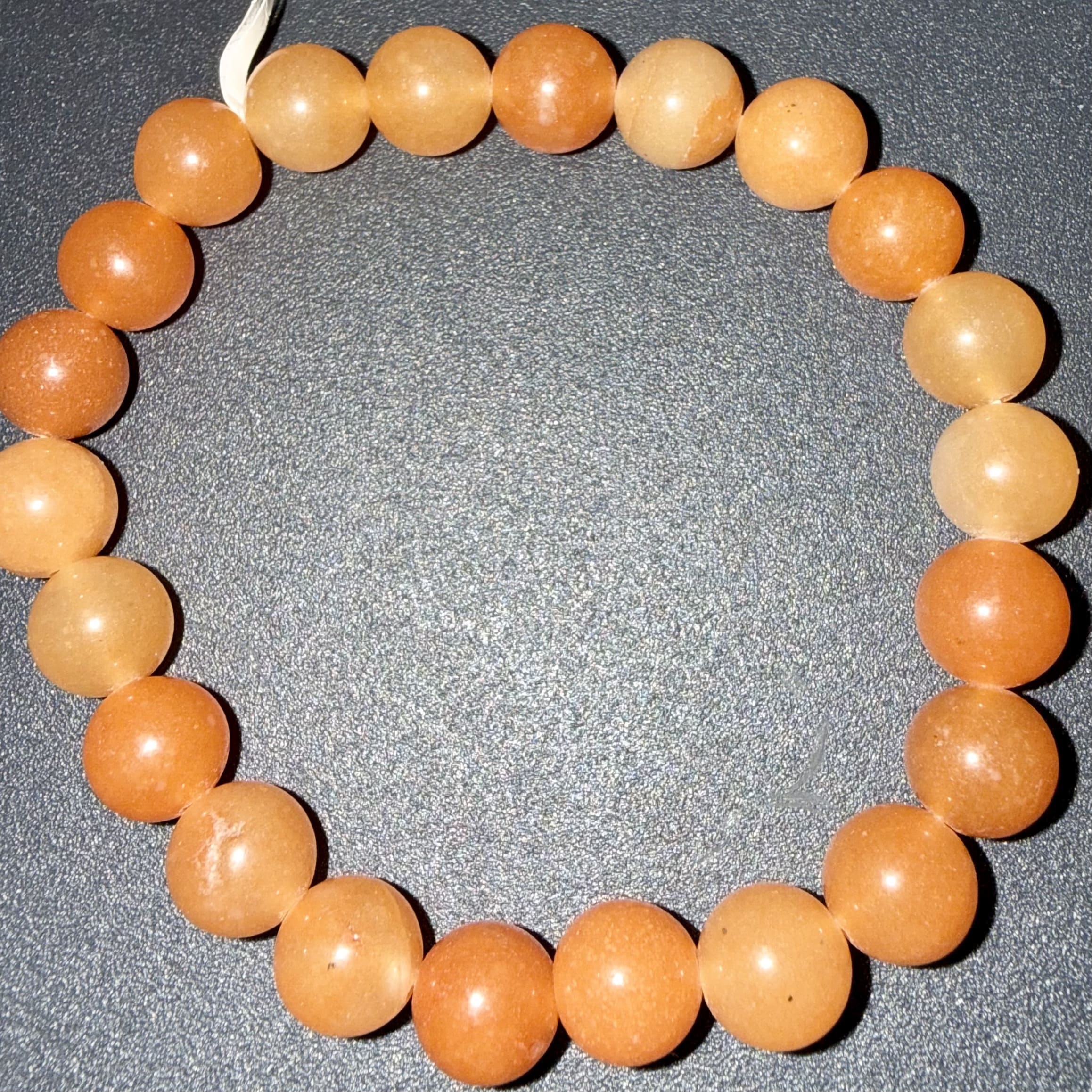 BRACELET AVENTURINE ORANGE 8MM – Image 3