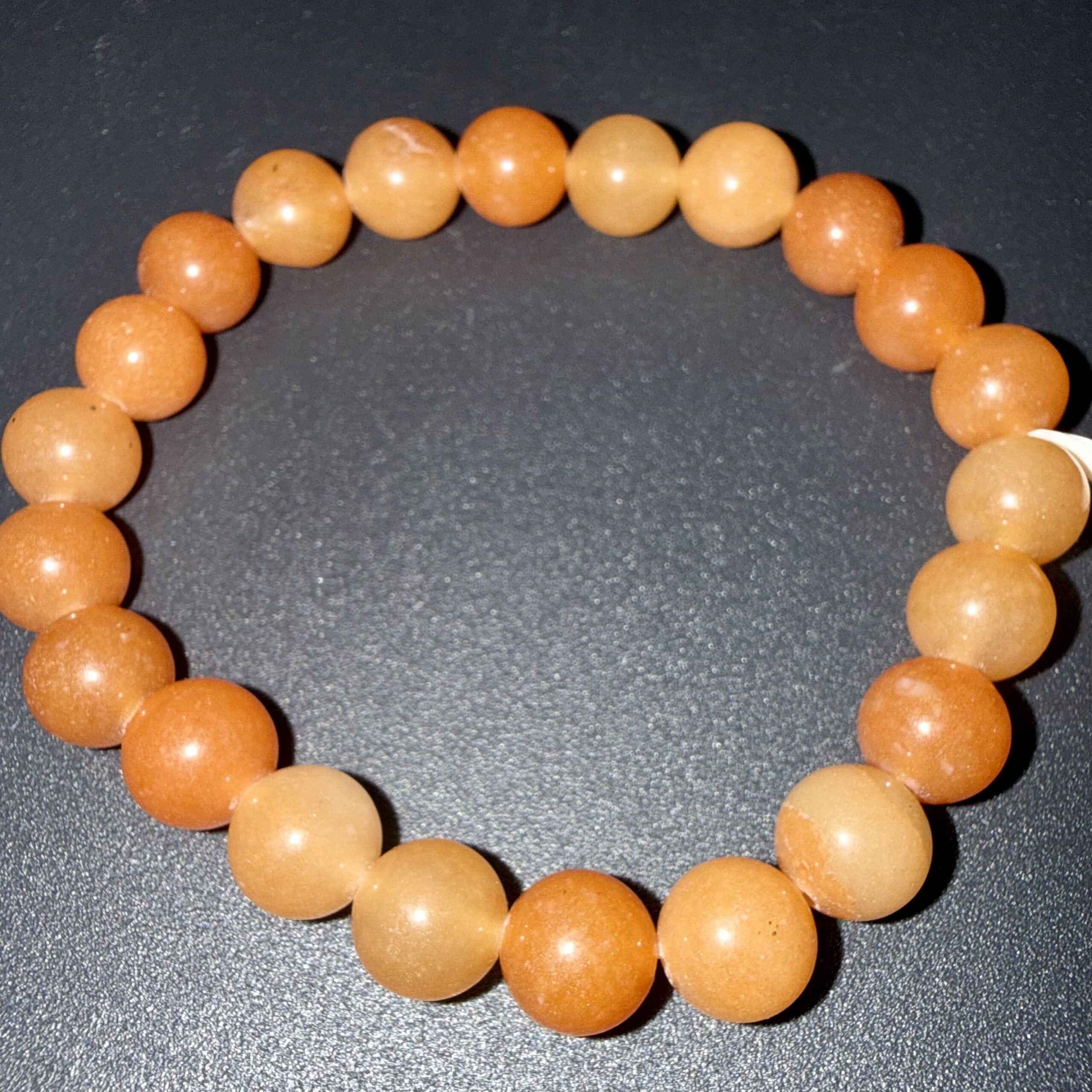 BRACELET AVENTURINE ORANGE 8MM – Image 2