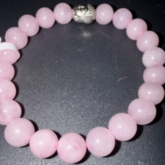 BRACELET BUDDHA QUARTZ ROSE  8MM
