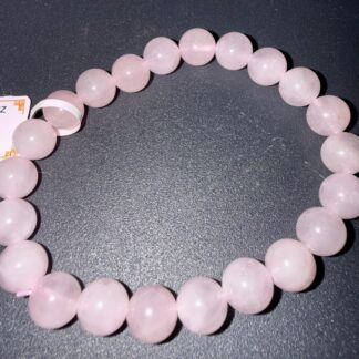 BRACELET QUARTZ ROSE 8MM