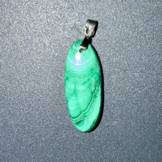 PENDENTIF POLI - MALACHITE
