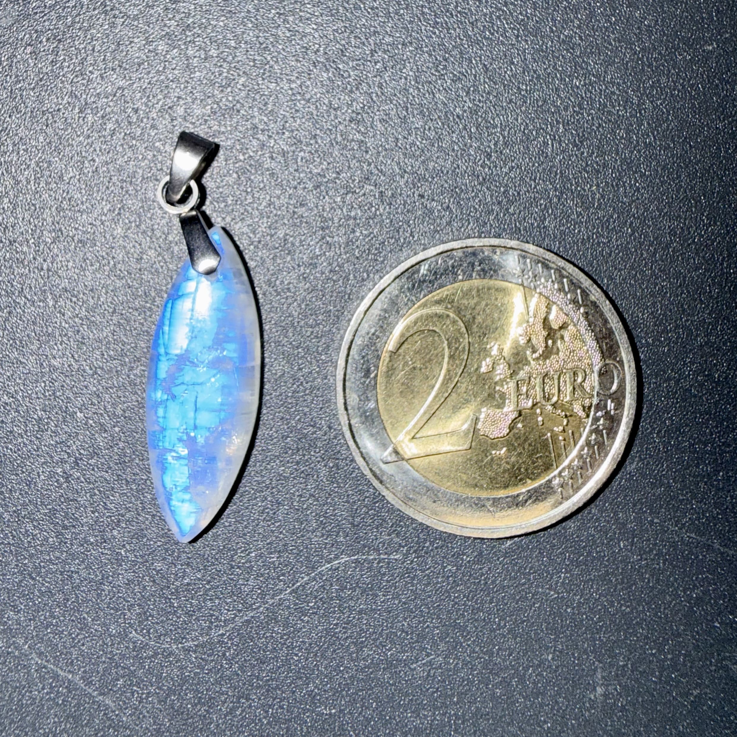 Pendentif poli en Pierre de lune – féminin sacré & développement spirituel – Image 2