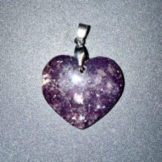Pendentif poli en Lépidolite – paix intérieur & anxiété
