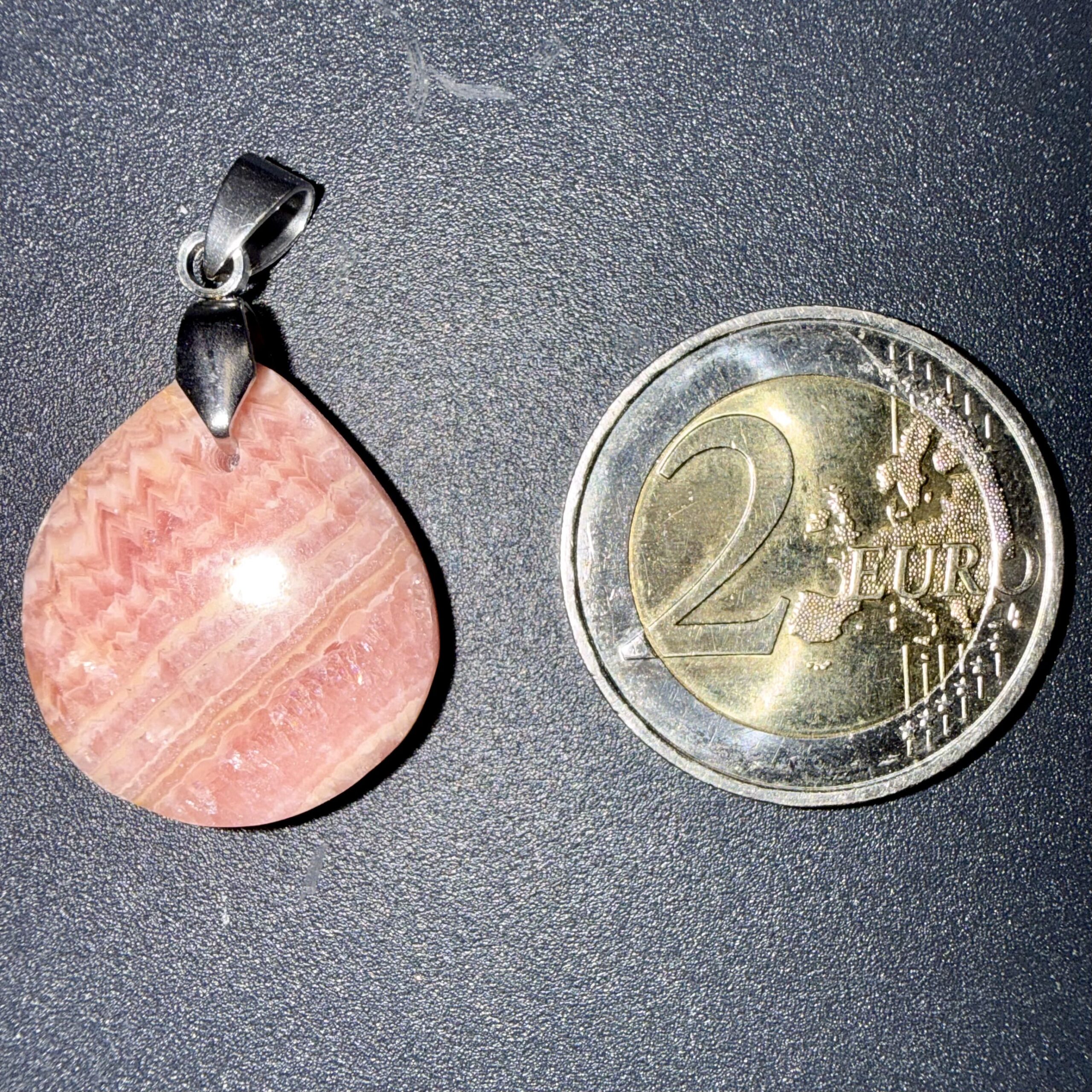Pendentif poli en Rhodochrosite – renouveau & paix intérieur – Image 2