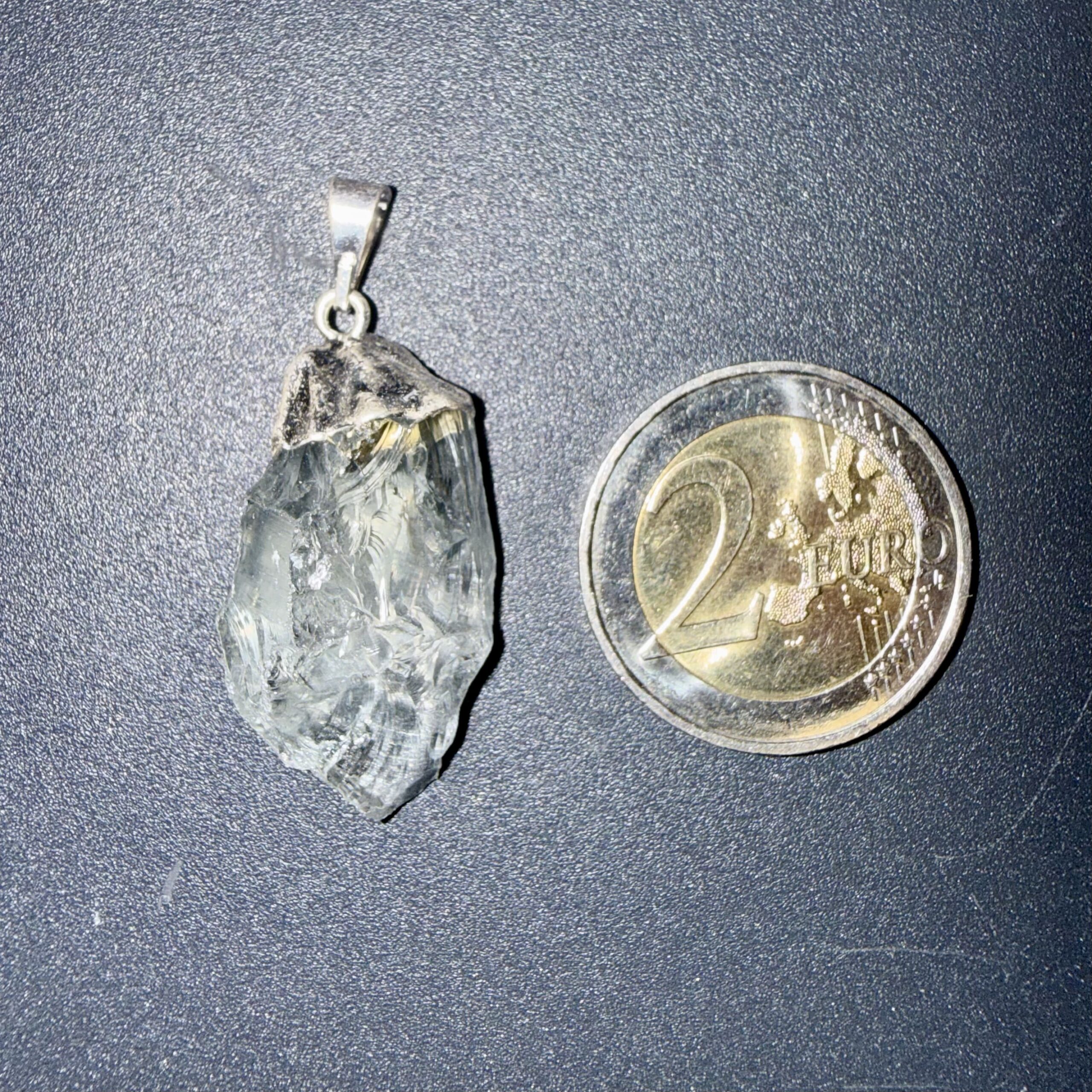 Pendentif brut en Prasiolite – optimisme & amour – Image 2