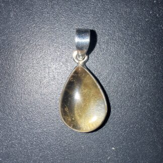 Pendentif en Citrine serti argent 925 – abondance & joie de vivre