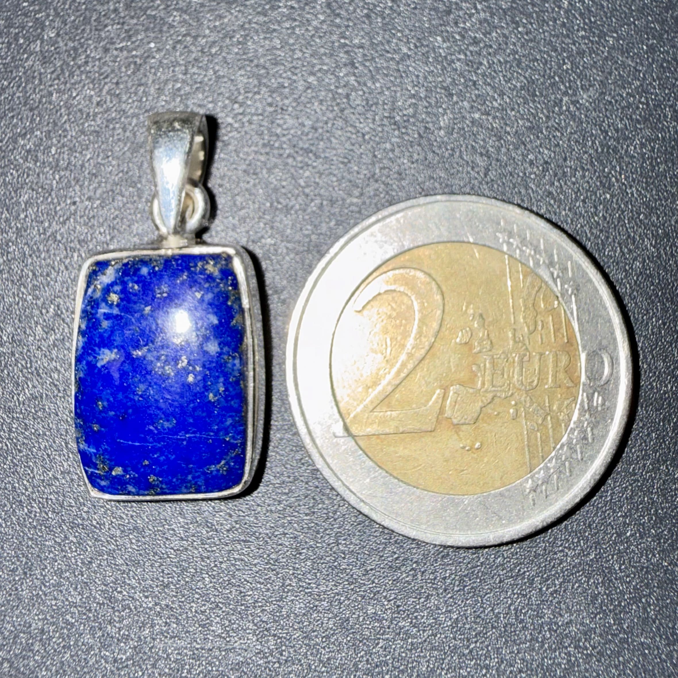 Pendentif en Lapis-lazuli serti argent 925 – intuition & clairvoyance – Image 2
