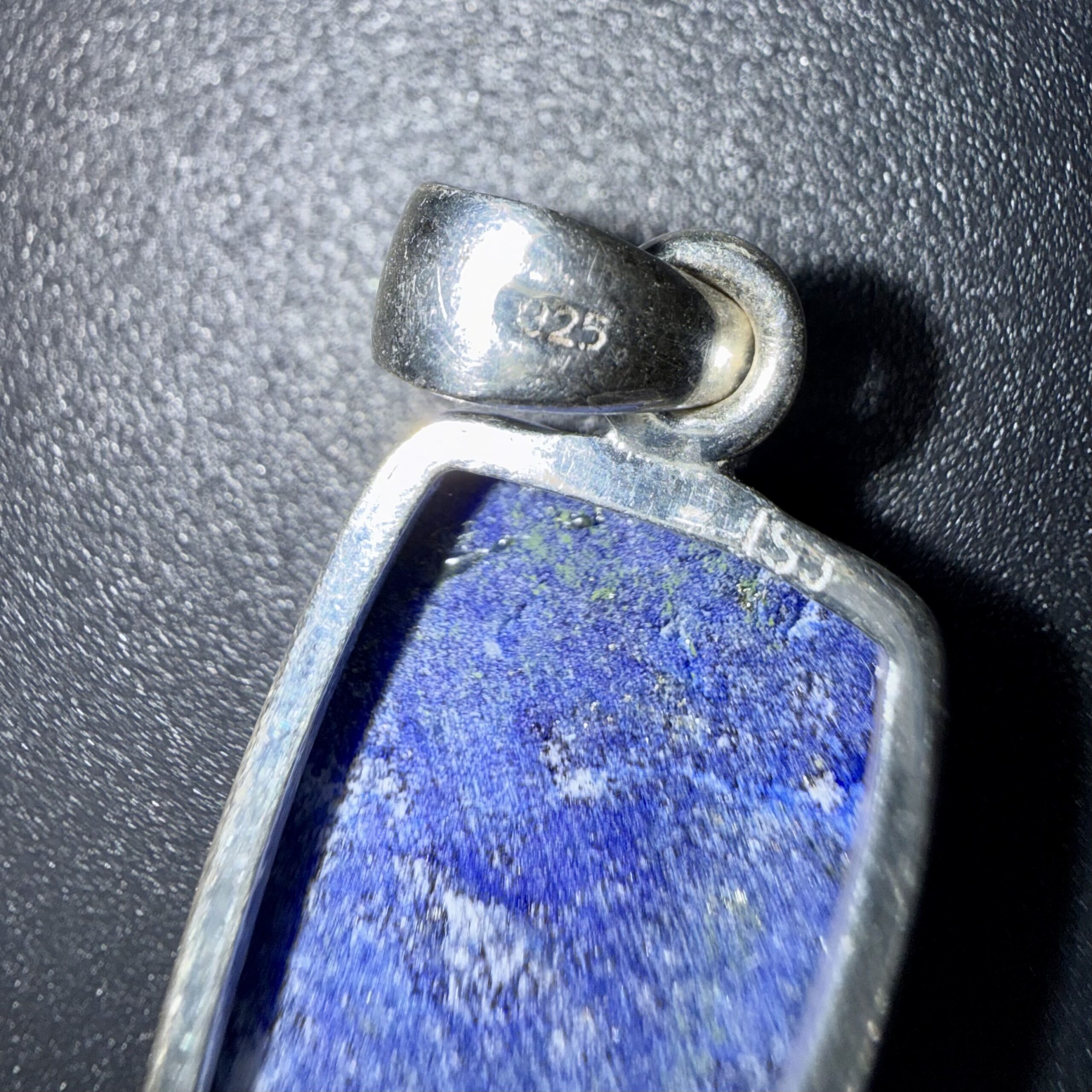 Pendentif en Lapis-lazuli serti argent 925 – intuition & clairvoyance – Image 3