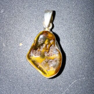 PENDENTIF ARGENT 925 - AMBRE