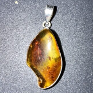 PENDENTIF ARGENT 925 - AMBRE