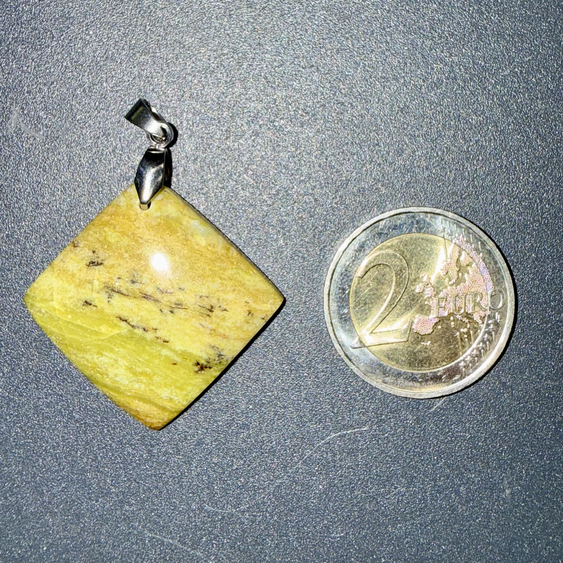 Pendentif poli en Opale verte – apaisement & blessures affectives – Image 2