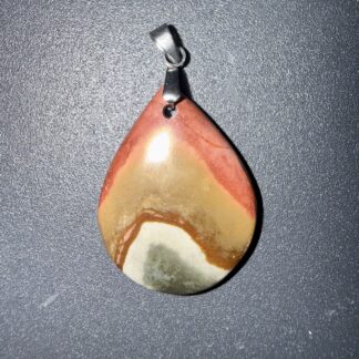 Pendentif poli en Jaspe océan – patience & sérénité