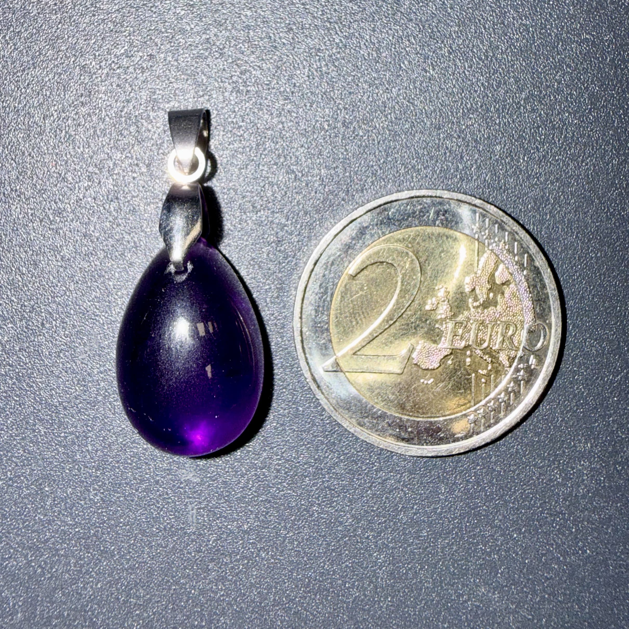 Pendentif poli en Améthyste – apaisement & éveil spirituel – Image 2