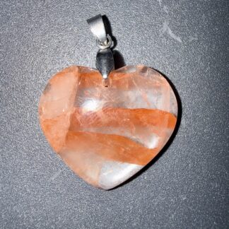 PENDENTIF POLI - QUARTZ HEMATOÏDE