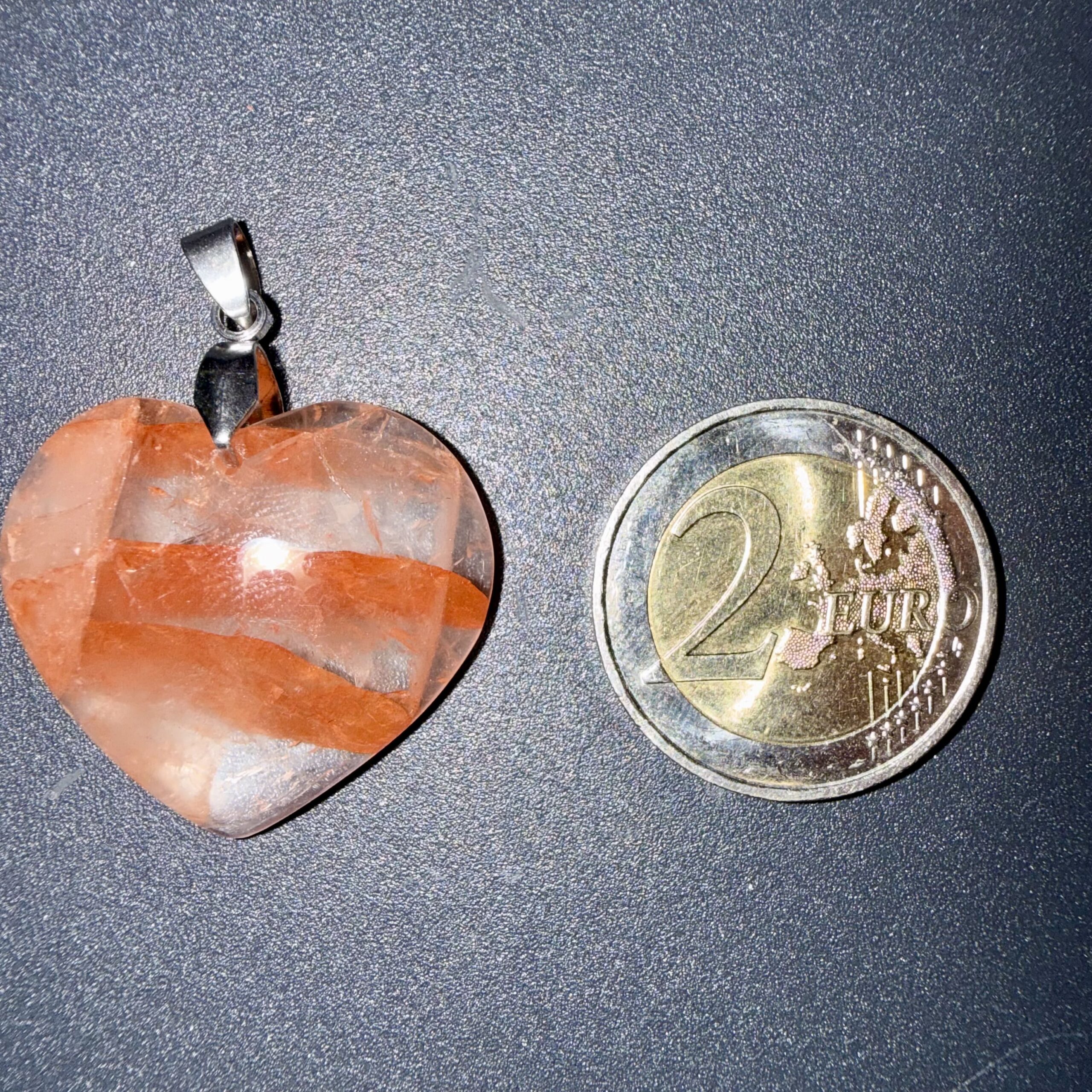 Pendentif poli en Quartz hématoïde – confiance & ancrage – Image 2