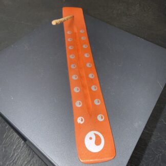 PORTE-ENCENS ORANGE MOTIF YIN-YANG
