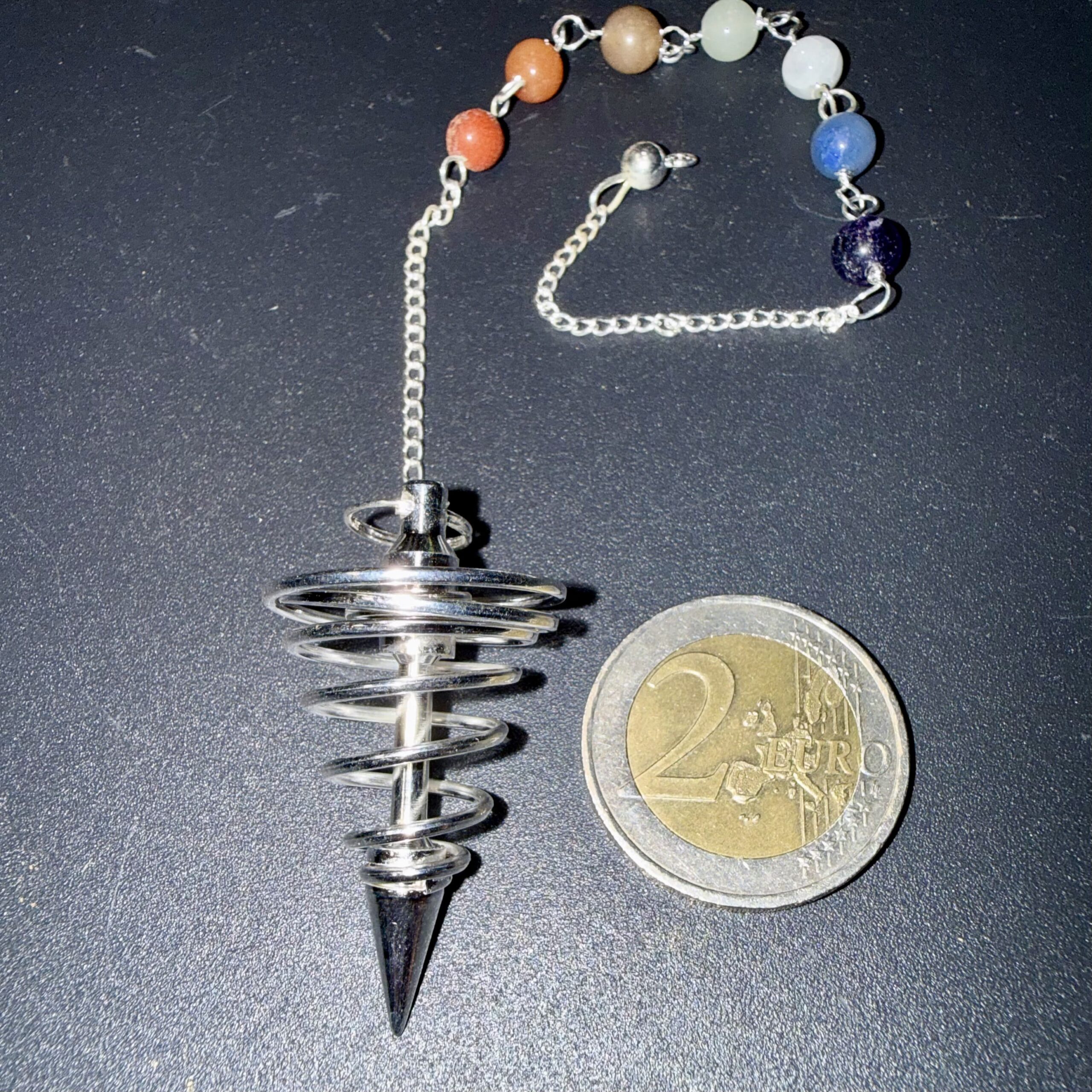 Pendule divinatoire spirale - acier – Image 2