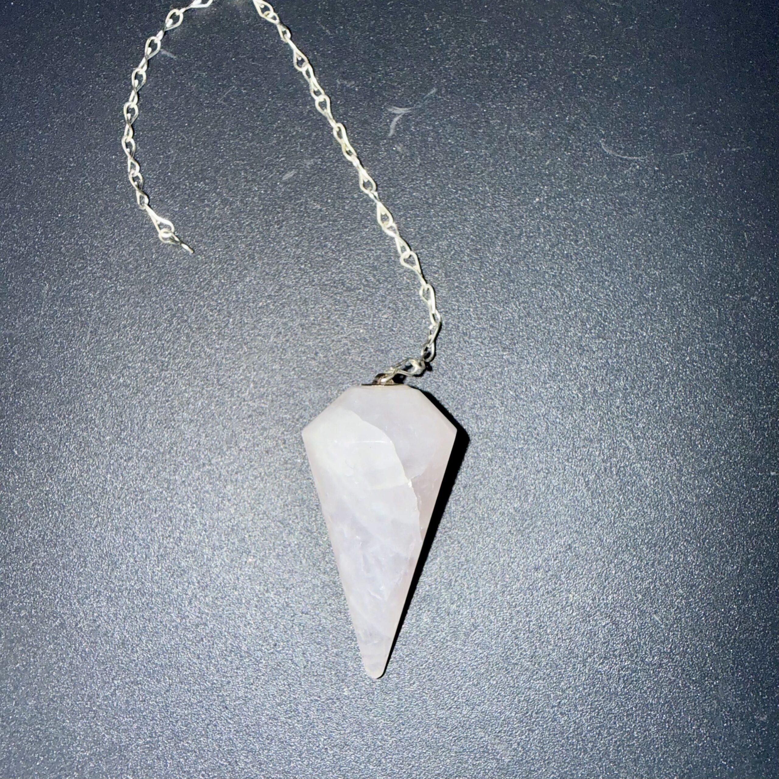 Pendule cristal de roche naturel