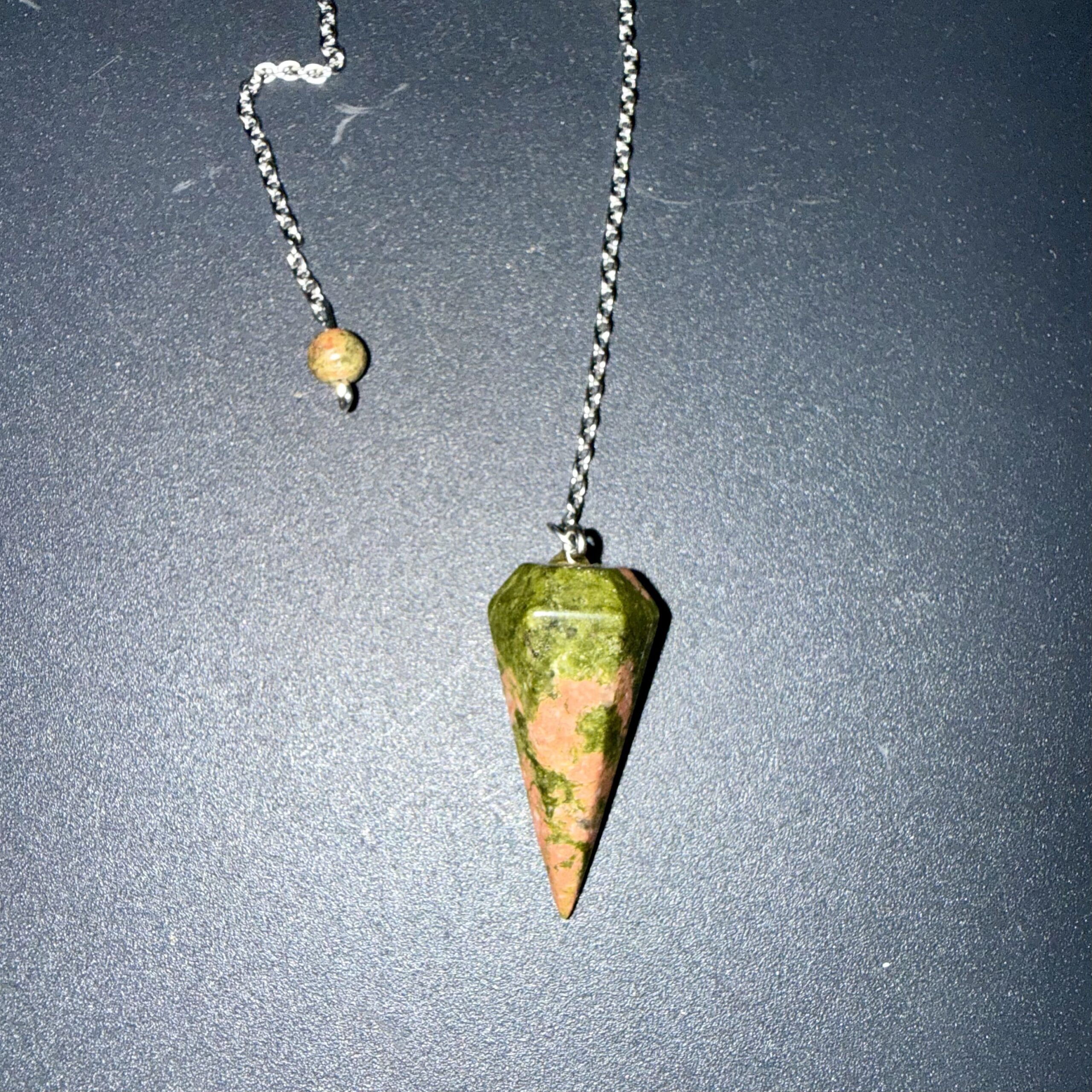 Pendule unakite naturelle