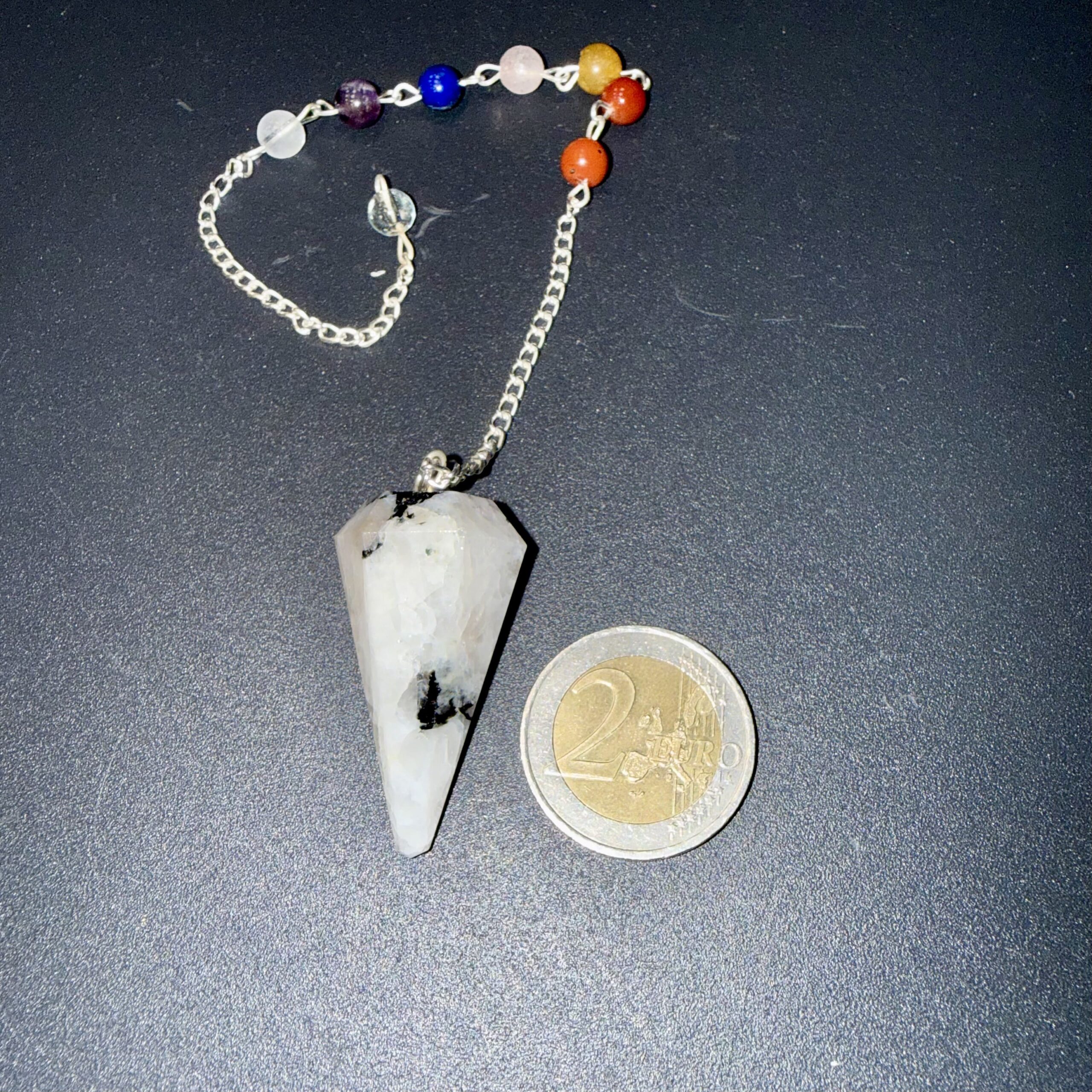 Pendule quartz & tourmaline naturelle – Image 2