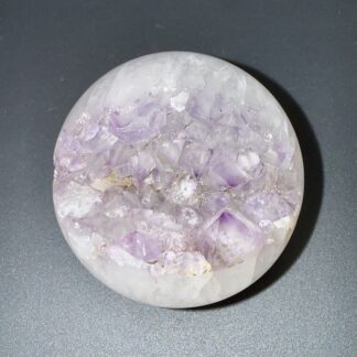 Sphère en améthyste & agate naturelle – 80 mm – 550 g