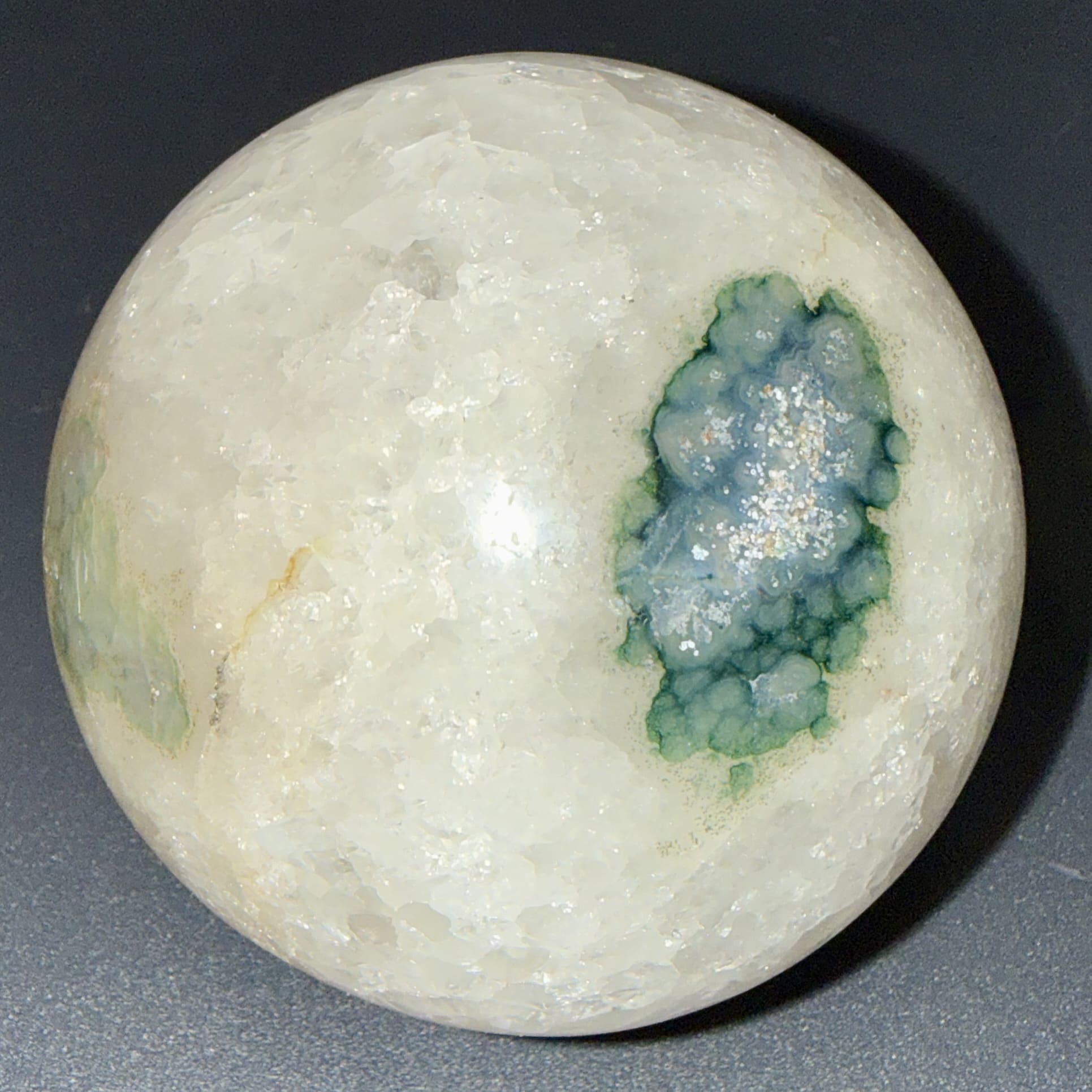 Sphère en quartz & agate naturelle – 80 mm – 570 g – Image 2