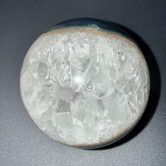 Sphère en agate & quartz naturelle – 80 mm – 660 g