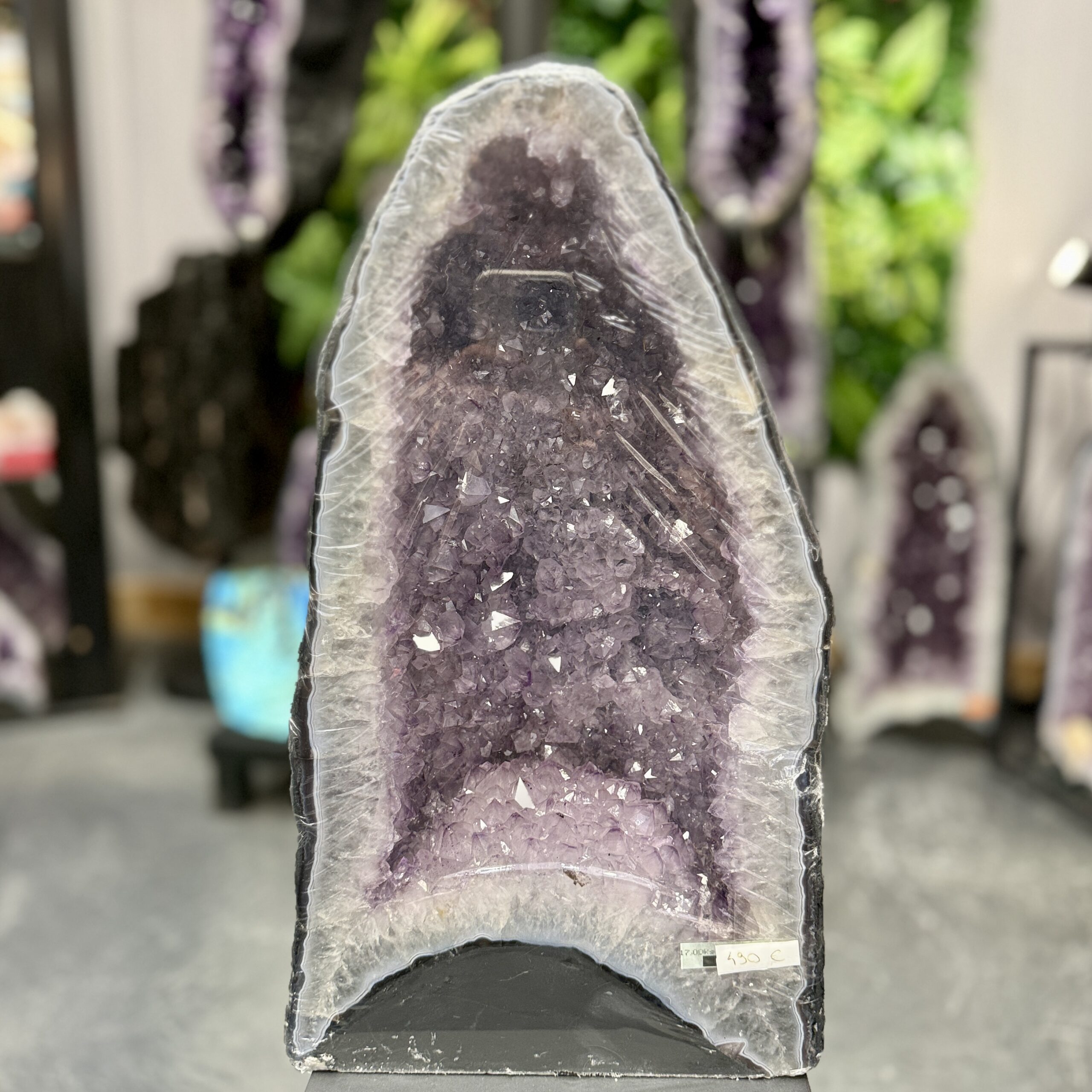 Géode d’améthyste naturelle – 42 x 23 x 15 cm - 17 kg