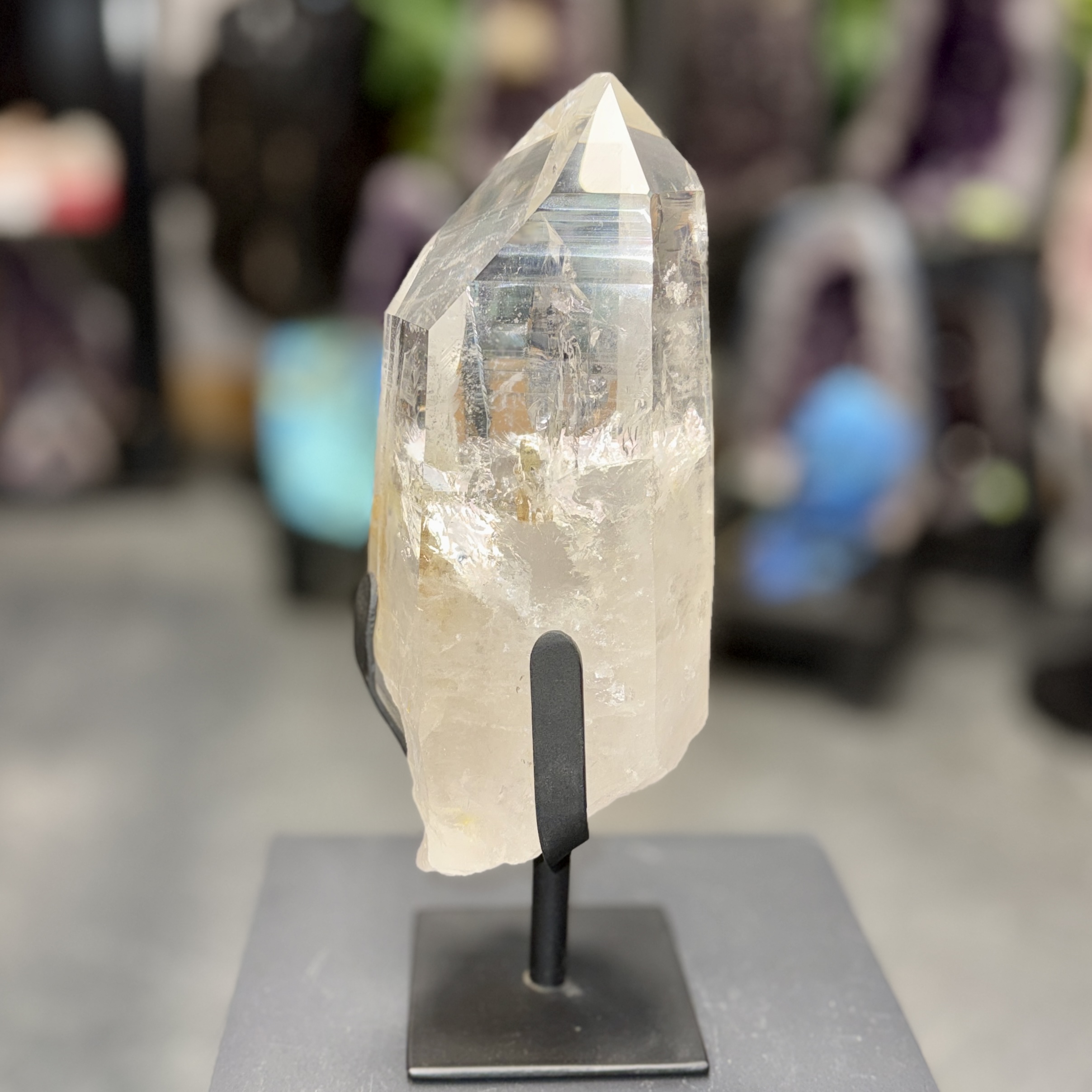 Pointe de cristal de roche naturelle de collection – 30 x 10 x 10 cm – 2,9 kg