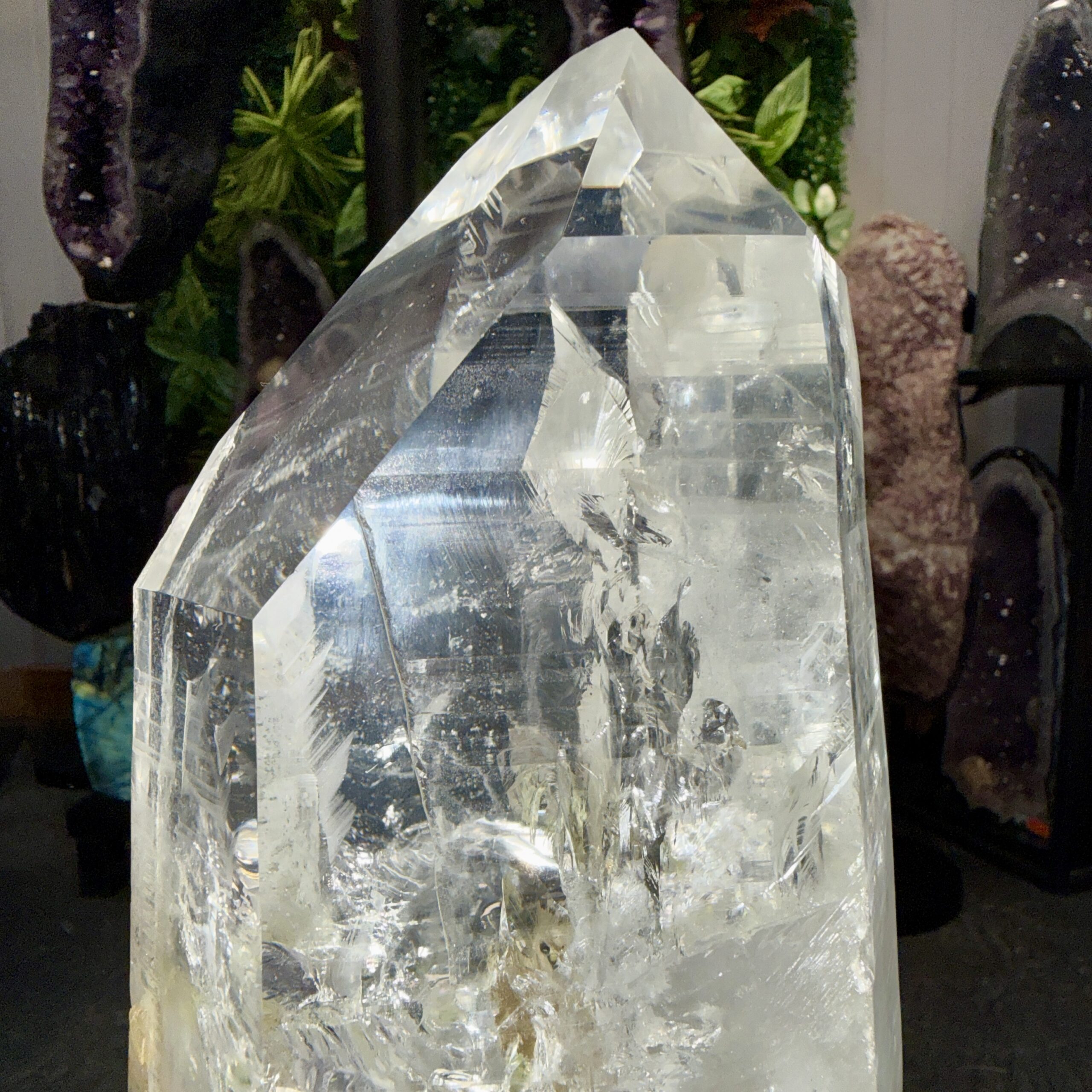 Pointe de cristal de roche naturelle de collection – 30 x 10 x 10 cm – 2,9 kg – Image 2